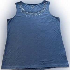 Coral Bay Sapphire Tank with Shimmer Accents